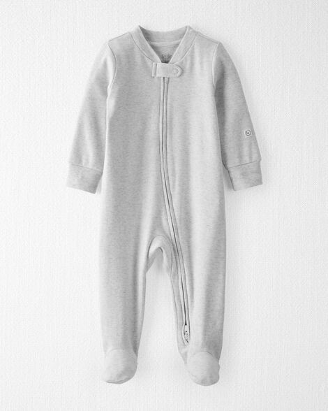 slide 1 of 3, Littleplanet Baby Organic Cotton Sleep & Play Pajamas Gray 3M, 1 ct