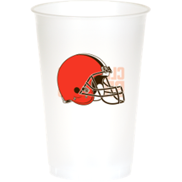 slide 1 of 1, Creative Converting Cleveland Browns Plastic Cups, 8 ct; 20 oz