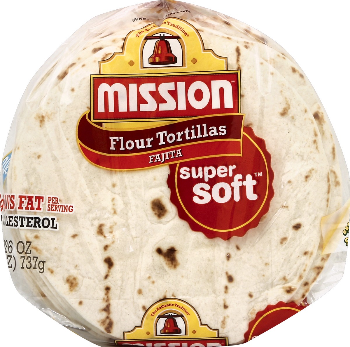 slide 3 of 3, Mission Fajita Fajita Flour Tortillas, 26 oz