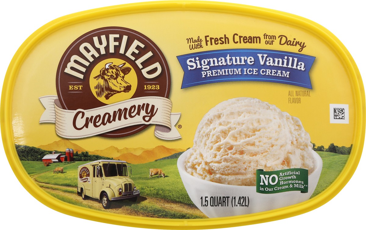 slide 10 of 10, Mayfield Creamery Signature Vanilla Ice Cream 1.5 qt, 1.5 qt