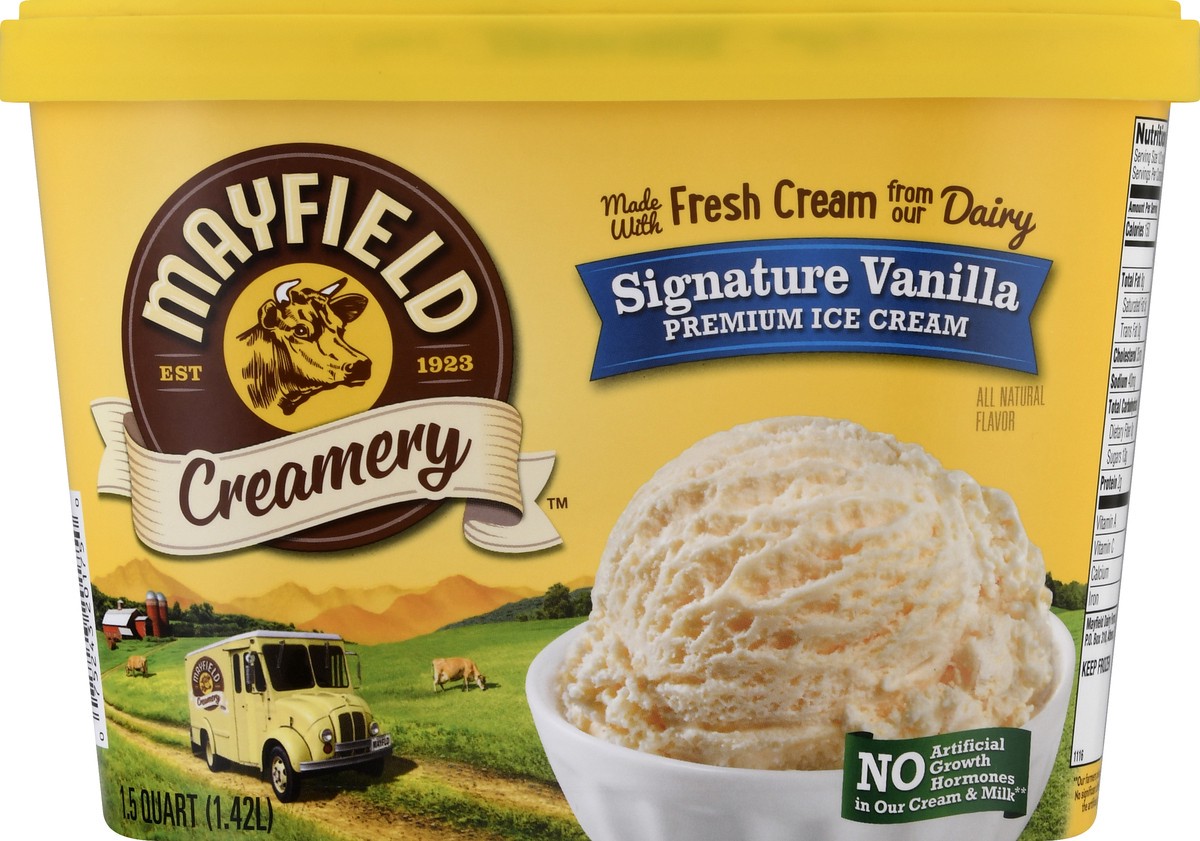 slide 1 of 10, Mayfield Creamery Signature Vanilla Ice Cream 1.5 qt, 1.5 qt