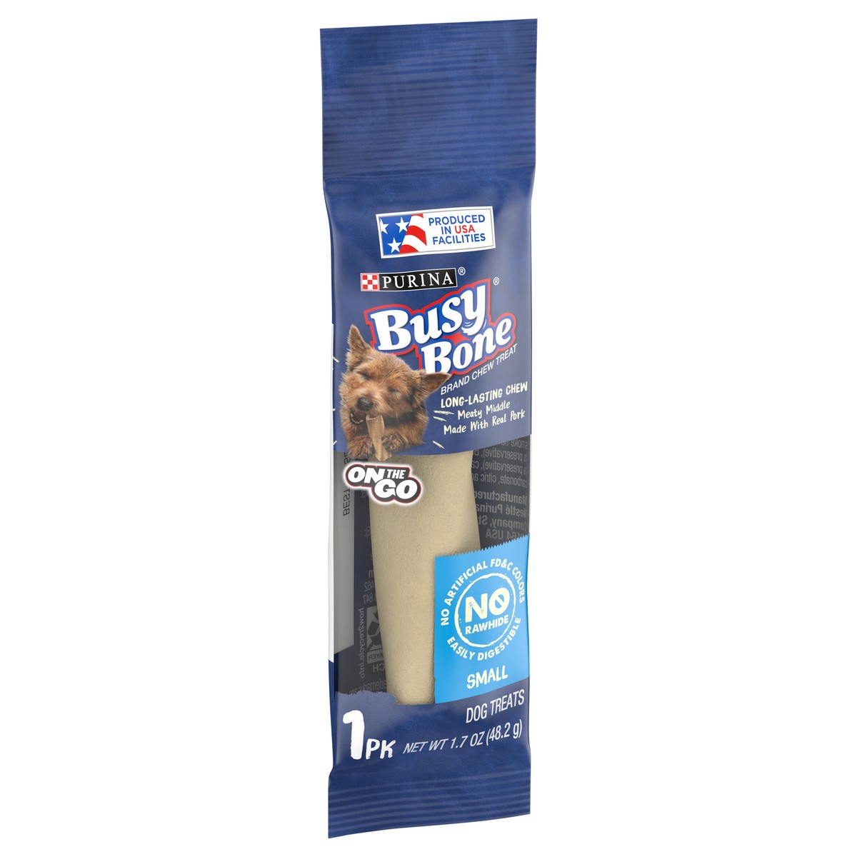 slide 6 of 9, Busy Purina Busy Bone Rawhide Free, Long Lasting Small Dog Bones, Mini, 1.7 oz