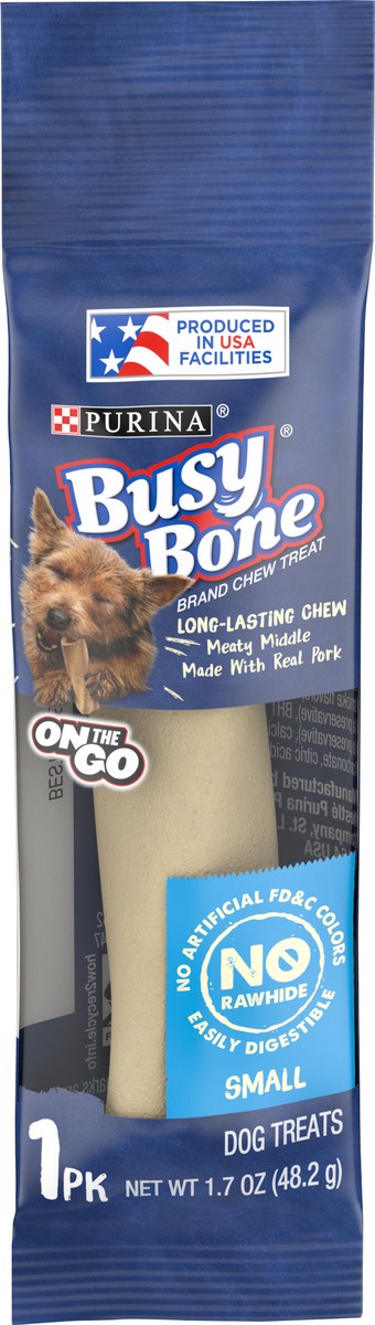 slide 7 of 9, Busy Purina Busy Bone Rawhide Free, Long Lasting Small Dog Bones, Mini, 1.7 oz