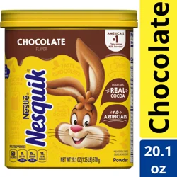 Nesquik Chocolate Flavor Powder Drink Mix, about 43 Servings, 20.1oz