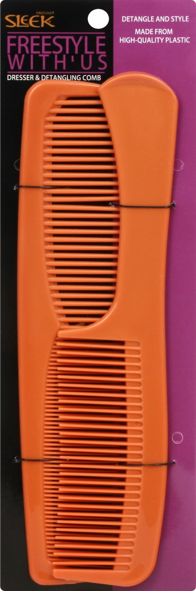 slide 2 of 6, Firstline Freestyle With Us Dresser & Detangling Comb 2 ea, 2 ct