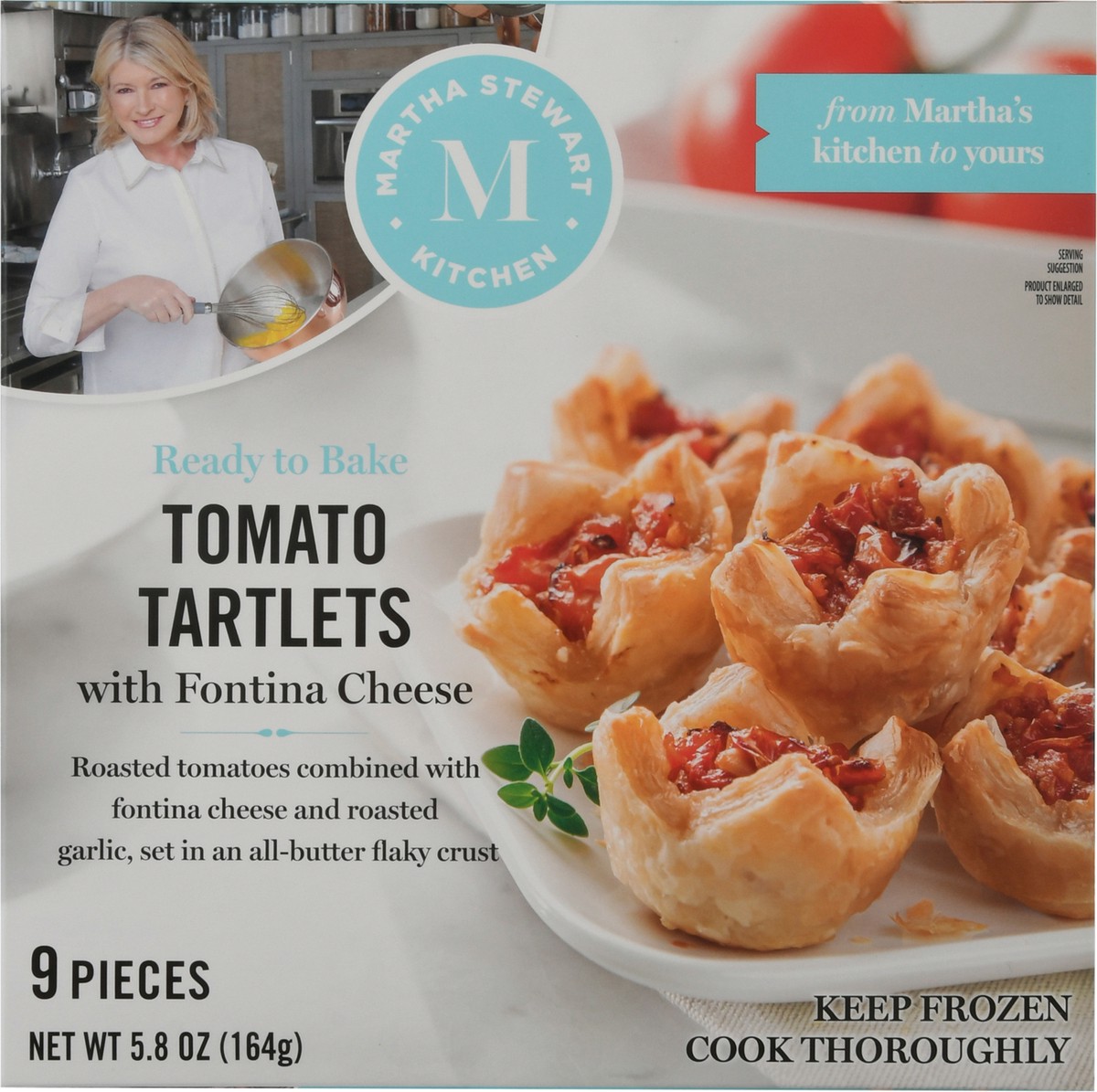 slide 6 of 13, Martha Stewart Kitchen Tomato Tartlets with Fontina Cheese 9 ea Box, 9 ct