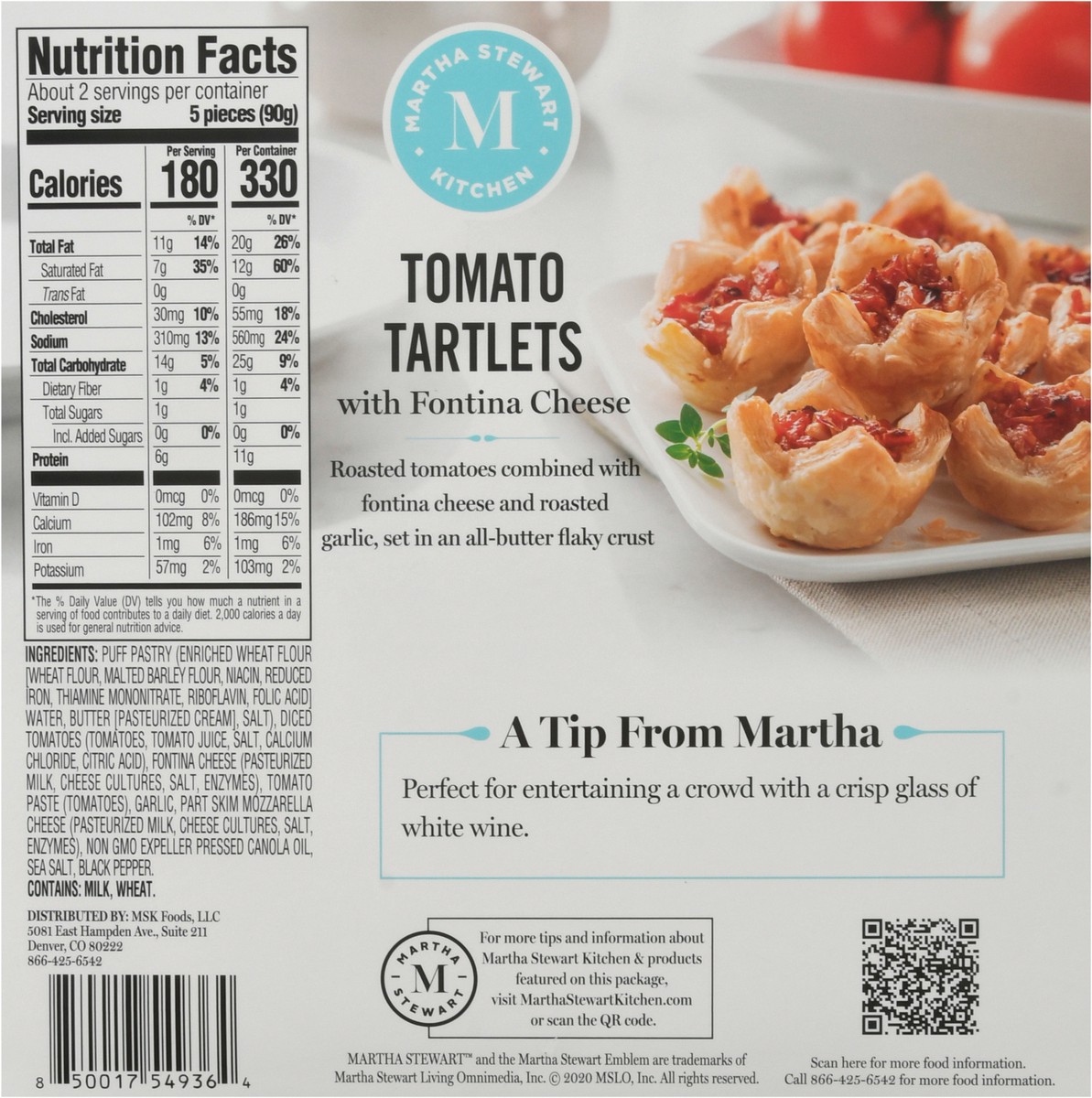 slide 7 of 13, Martha Stewart Kitchen Tomato Tartlets with Fontina Cheese 9 ea Box, 9 ct