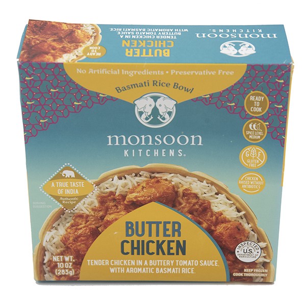 slide 1 of 1, Monsoon Kitchens Butter Chicken Rice Bowl, 10 oz