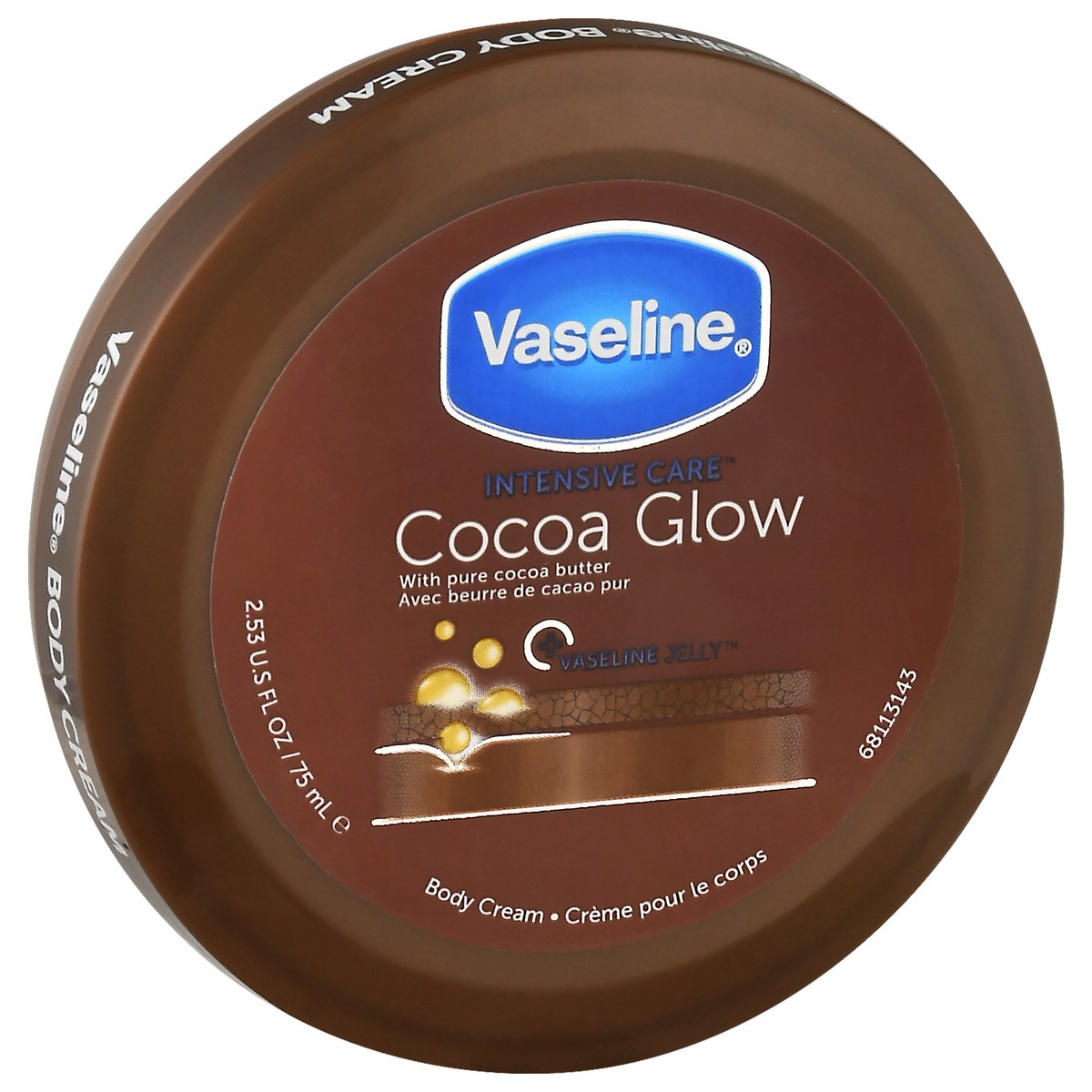 slide 2 of 9, Vaseline Intensive Care Cocoa Glow Body Cream 2.53 oz, 2.53 oz