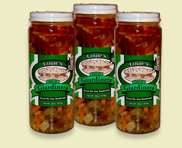 slide 1 of 1, Louie's Mild Giardinera Mix, 16 oz