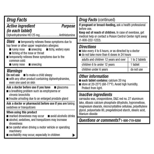 slide 20 of 29, Meijer Complete Allergy Medicine, Diphenhydramine HCl Tablets, Antihistamine, 100 ct; 25 mg