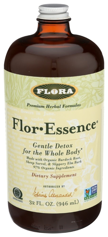 slide 1 of 1, Flora Flor-Essence Gentle Detox For The Whole Body Dietary Supplement, 32 fl oz