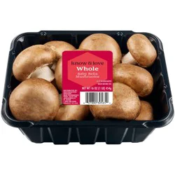 know & love Whole Baby Bella Mushrooms 16 ounces