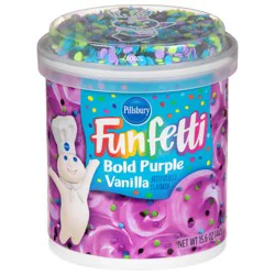 Pillsbury Funfetti Bold Purple Vanilla Frosting, 15.6 oz