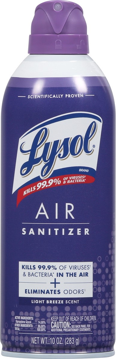 slide 6 of 9, Lysol Light Breeze Scent Air Sanitizer 10 oz, 10 oz