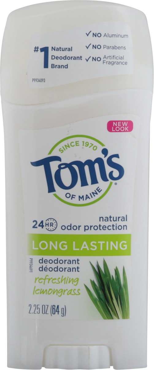 slide 6 of 9, Tom's of Maine Long-Lasting Aluminum-Free Natural Deodorant for Women, Lemongrass, 2.25 oz, 2.25 oz