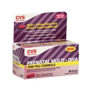 slide 1 of 1, CVS Pharmacy Prenatal Multi + DHA Softgels, 30 ct