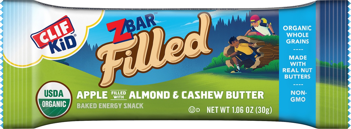 slide 7 of 8, CLIF Organic Apple Almond Butter Filled Bar, 1.06 oz