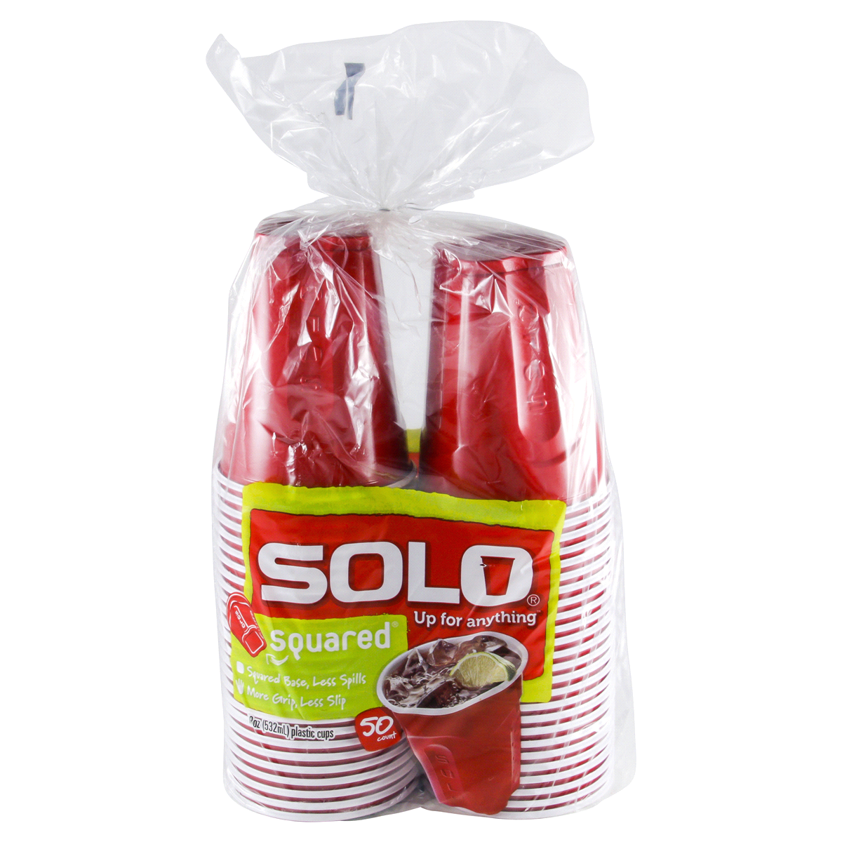 slide 2 of 2, Solo 18 Ounce Squared Plastic Cups 50 ea, 50 ct; 18 oz