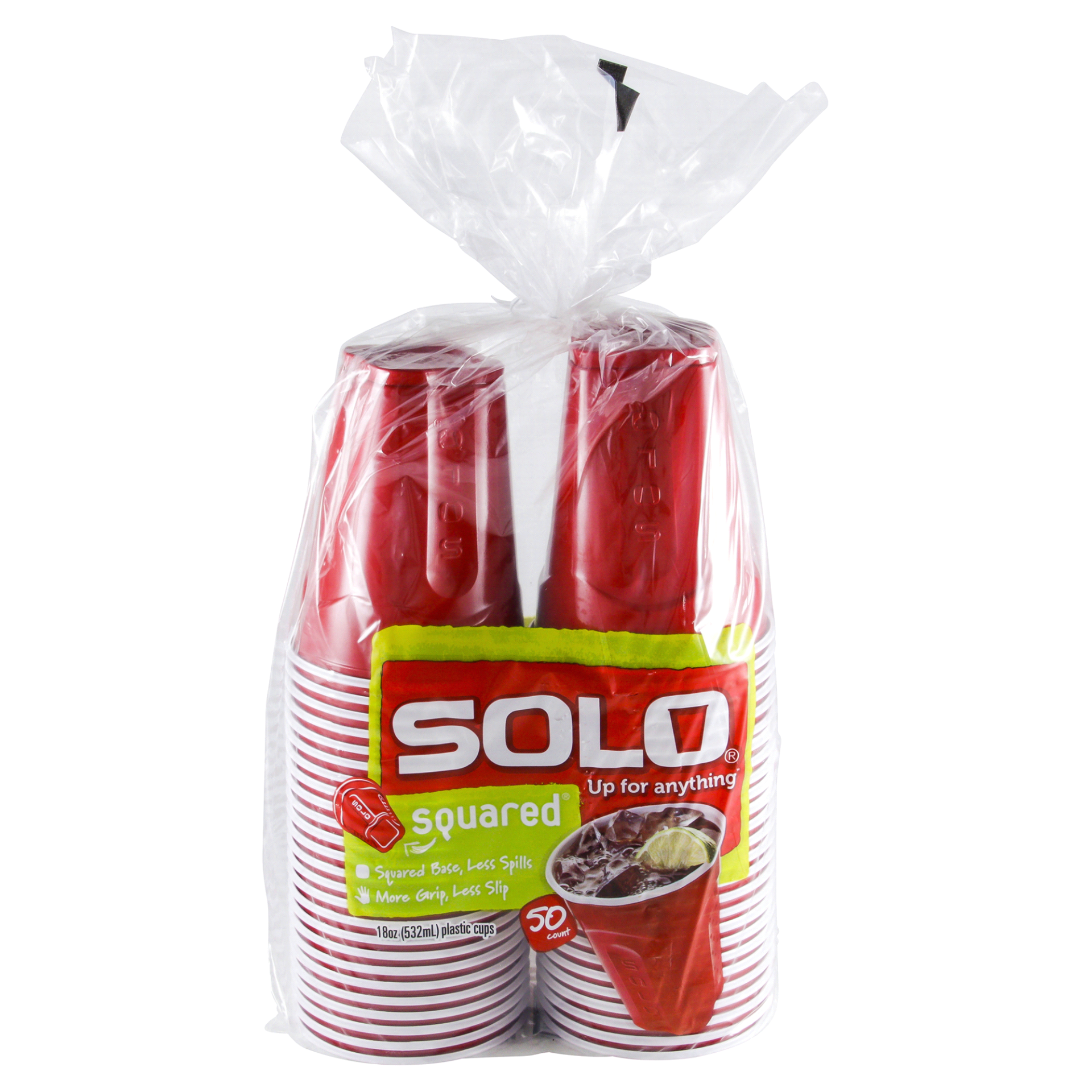 slide 1 of 2, Solo 18 Ounce Squared Plastic Cups 50 ea, 50 ct; 18 oz