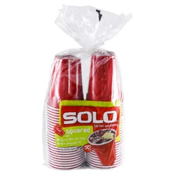 Solo 18 Ounce Squared Plastic Cups 50 ea
