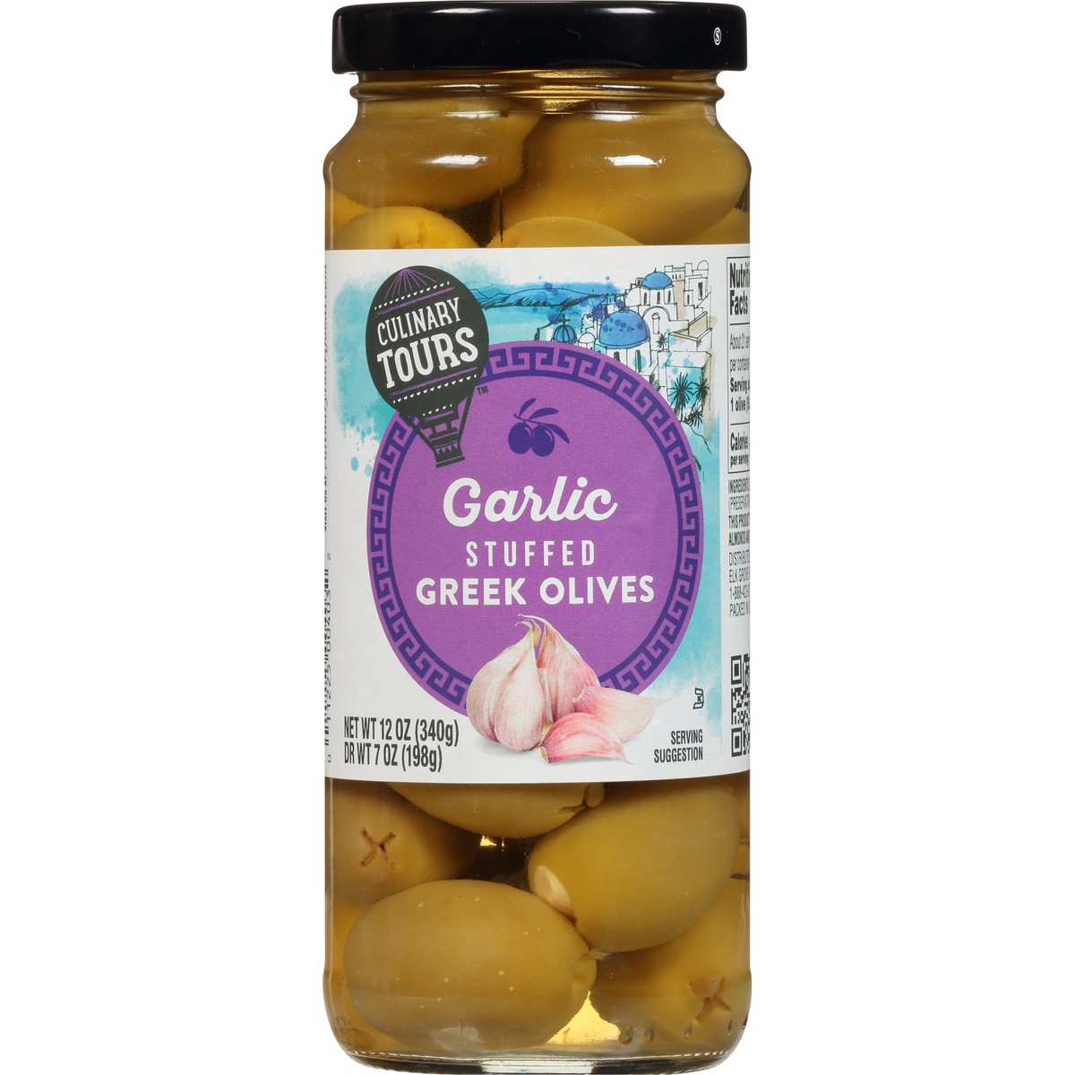 slide 14 of 15, Culinary Tours Garlic Stuffed Greek Olives, 12 oz