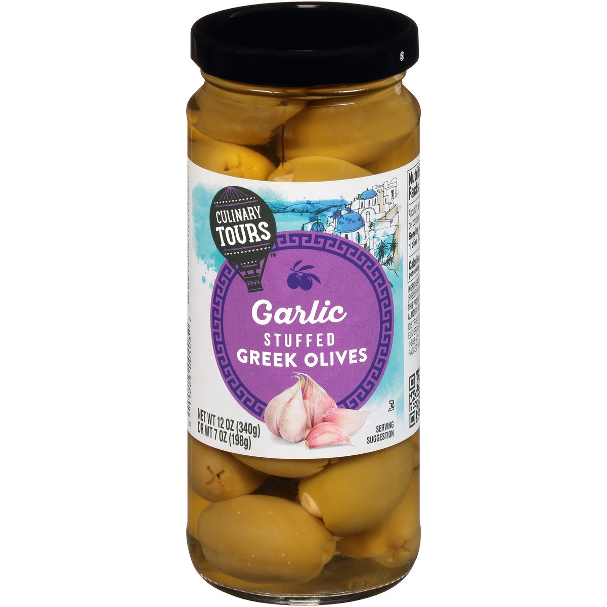 slide 1 of 15, Culinary Tours Garlic Stuffed Greek Olives, 12 oz