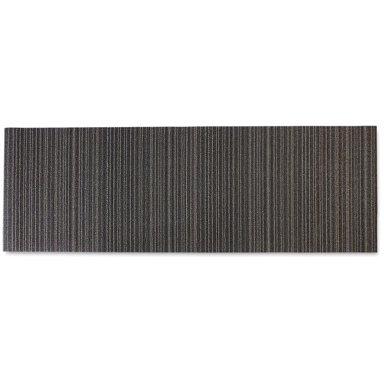 slide 1 of 1, Chilewich Skinny Stripe Shag Runner, Steel, 1 ct