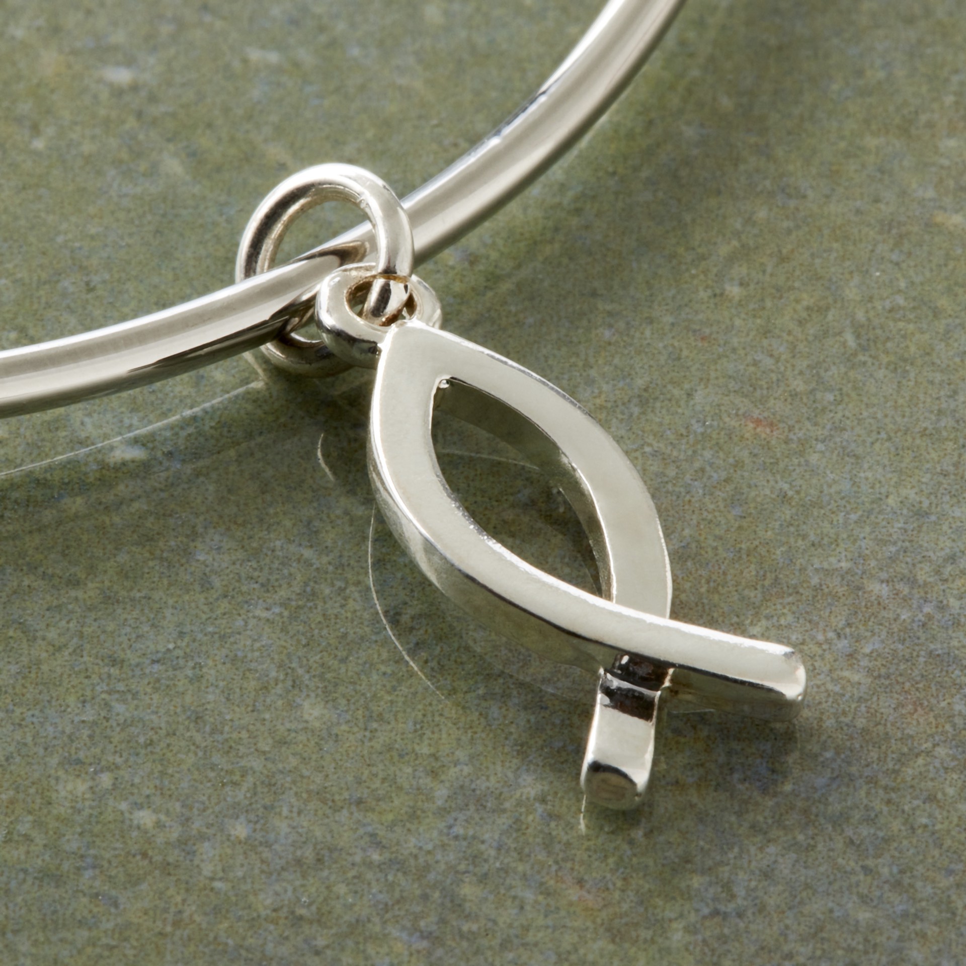 slide 3 of 4, Charmalong Silver Plated Fish Charm By Bead Landing, 0.94 in x 0.31 in x 0.24 in