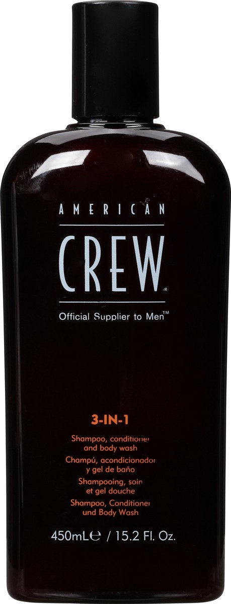 slide 12 of 12, American Crew 3-In-1 Shampoo, Conditioner and Body Wash, 15.2 oz