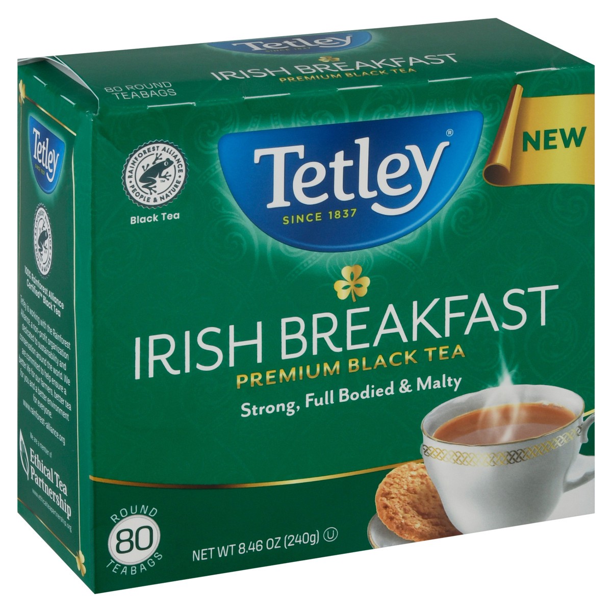 slide 6 of 13, Tetley Irish Breakfast Tea - 80 ct, 80 ct