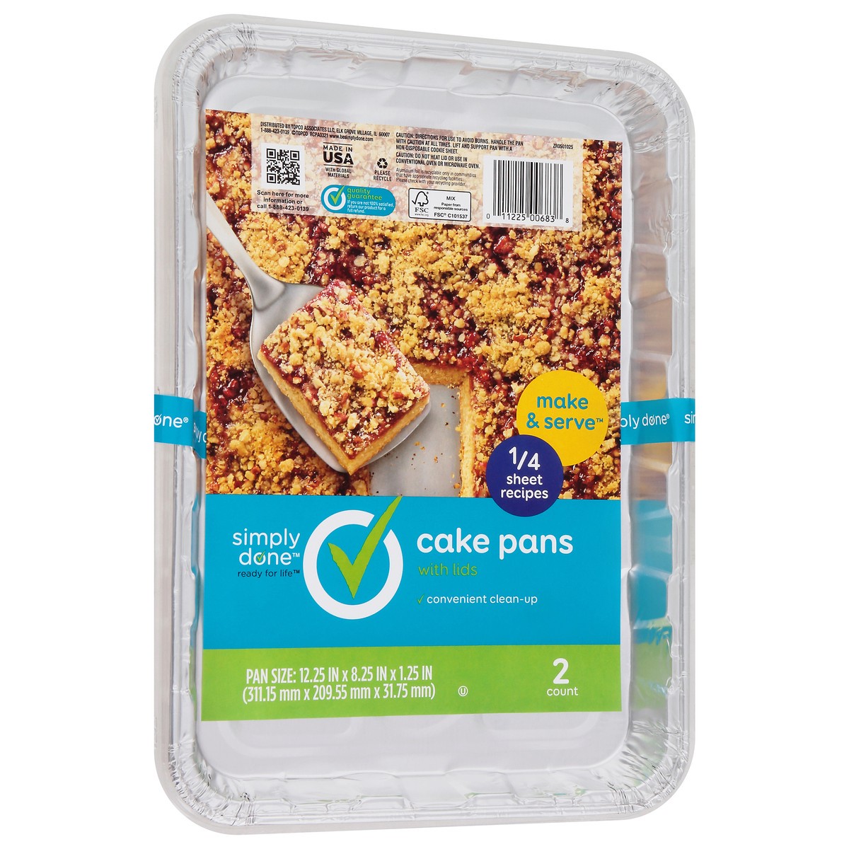 slide 9 of 9, Simply Done Cake Pans with Lids 2 ea, 2 ct