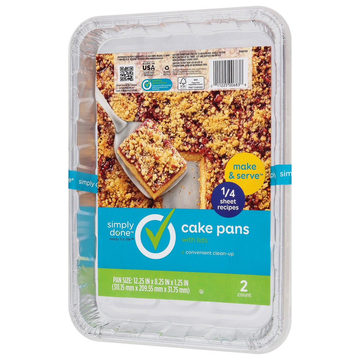 slide 5 of 9, Simply Done Cake Pans with Lids 2 ea, 2 ct