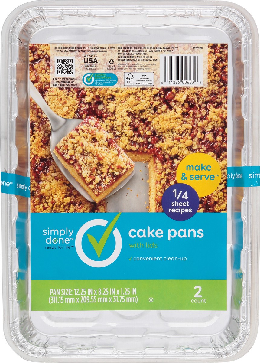 slide 2 of 9, Simply Done Cake Pans with Lids 2 ea, 2 ct