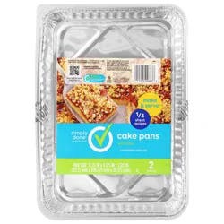 Simply Done Cake Pans with Lids 2 ea