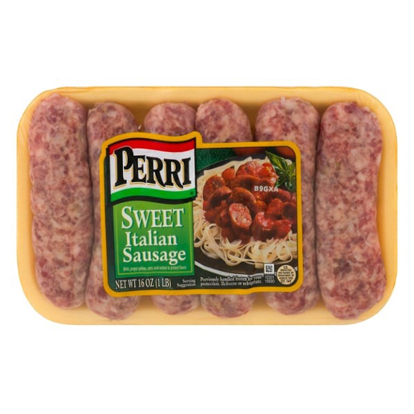 slide 1 of 1, Perri Fresh Sweet Italian Sausage, 16 oz