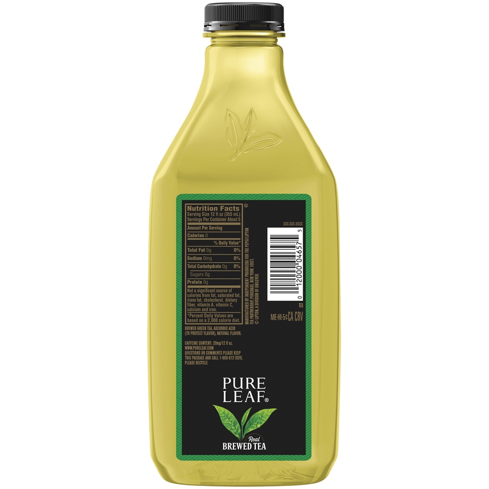 slide 2 of 3, Pure Leaf Unsweetened Green Tea, 64 fl oz