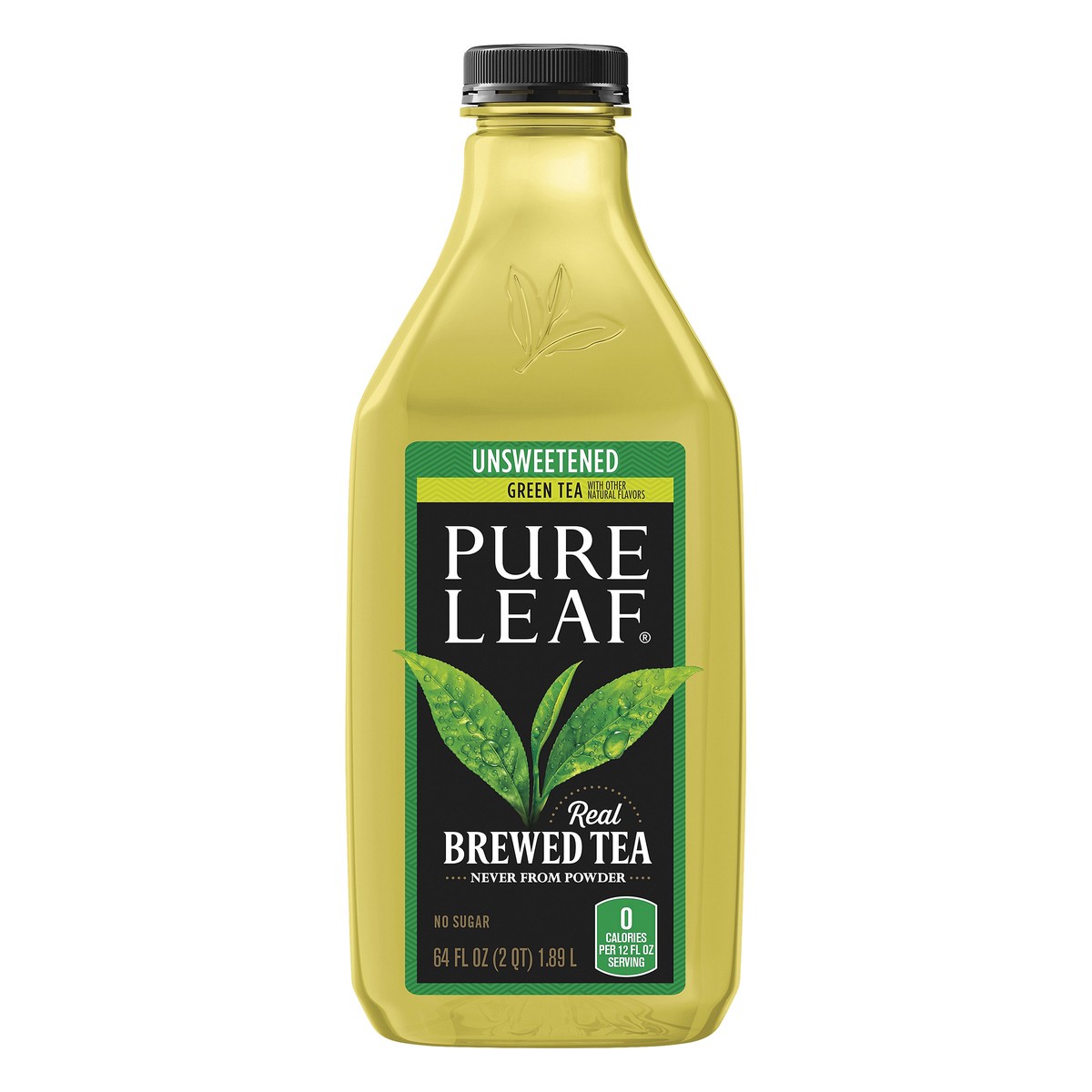 slide 2 of 8, Pure Leaf Unsweetened Green Tea - 64 oz, 64 fl oz