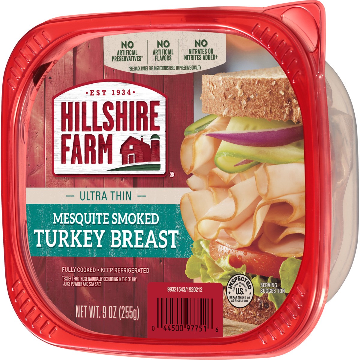 slide 3 of 5, Hillshire Farm Ultra Thin Sliced Mesquite Smoked Turkey Breast Sandwich Meat, 9 oz, 9 oz