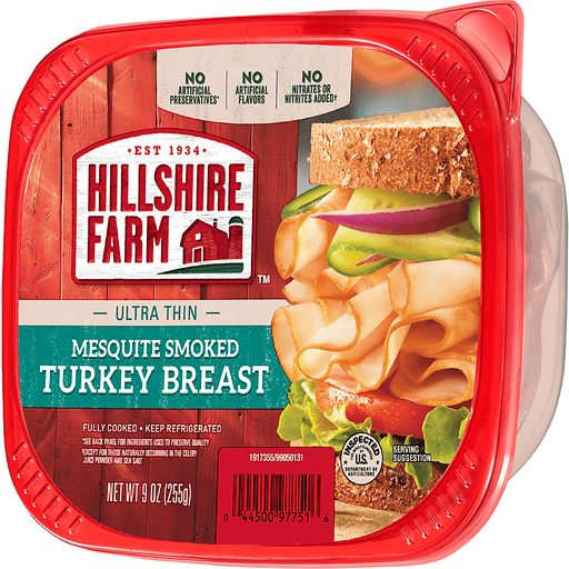 slide 6 of 10, Hillshire Farm Deli Select Ultra Thin Mesquite Smoked Turkey Breast, 9 oz