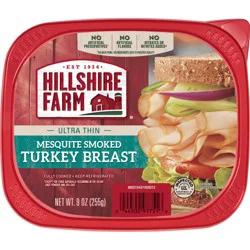 Hillshire Farm Ultra Thin Sliced Mesquite Smoked Turkey Breast Sandwich Meat, 9 oz