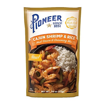 slide 1 of 1, Pioneer Brand Pioneer Cajun Shrimp & Rice Meal Sauce & Seasoning Mix, 0.78 oz