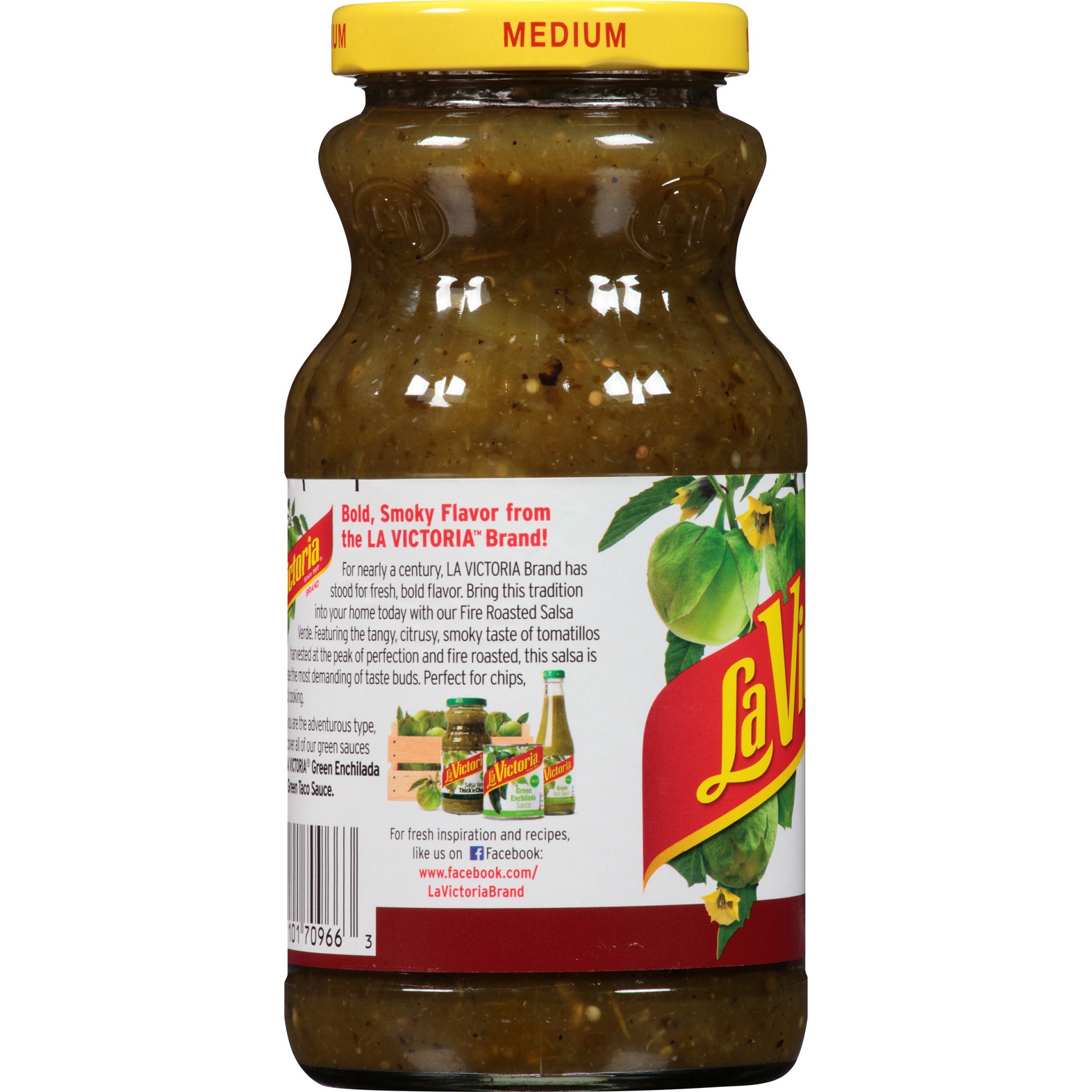 slide 2 of 6, LA VICTORIA Medium Salsa Verde Fire Roasted, 