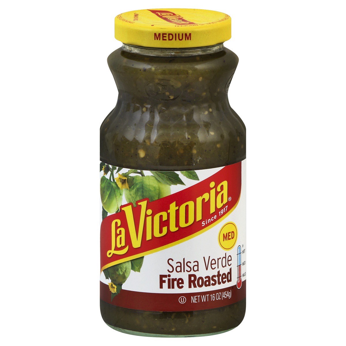 slide 1 of 6, LA VICTORIA Medium Salsa Verde Fire Roasted, 