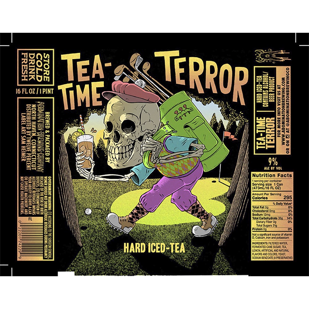 slide 1 of 1, Abomination Tea Time Terror, 16 oz