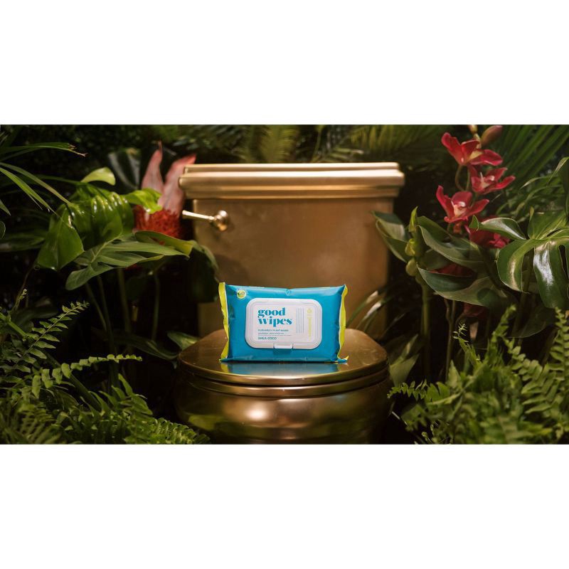 slide 6 of 9, Goodwipes Shea-Coco Flushable Wipes - 120ct, 2 ct