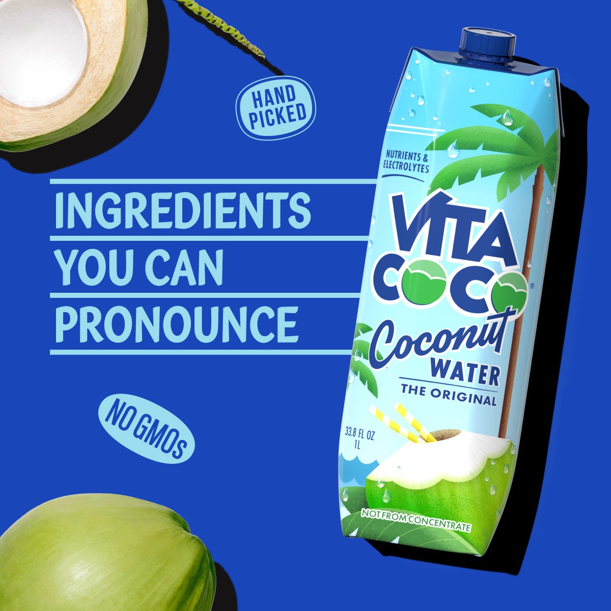 slide 3 of 5, Vita Coco The Original Coconut Water 33.8 fl oz Carton, 33.8 fl oz