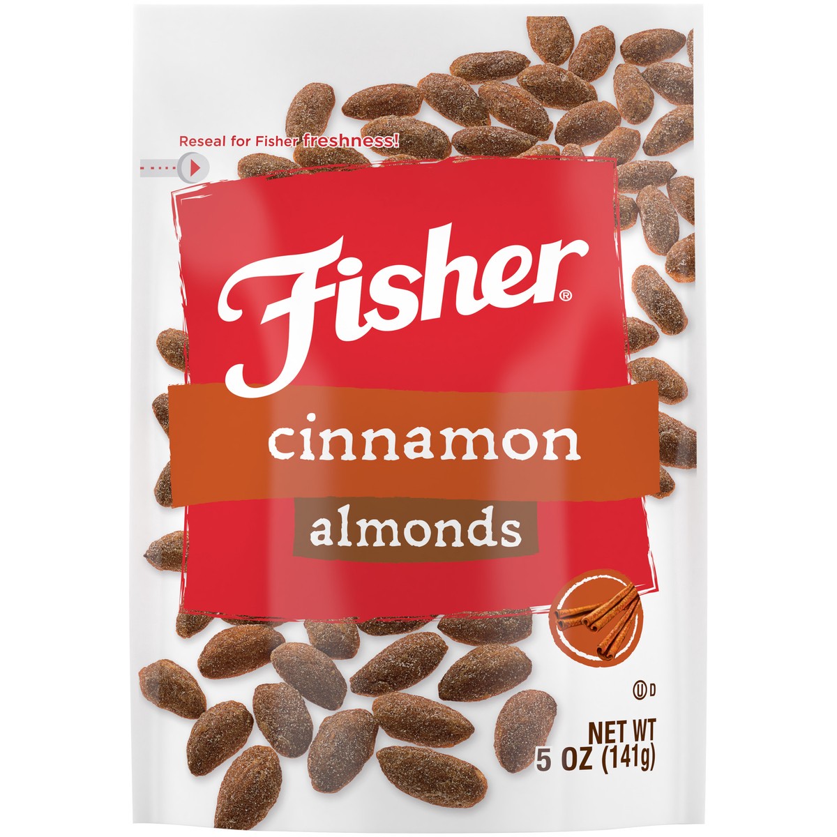 slide 14 of 14, Fisher Cinnamon Almonds 6 ct Tray, 6 ct