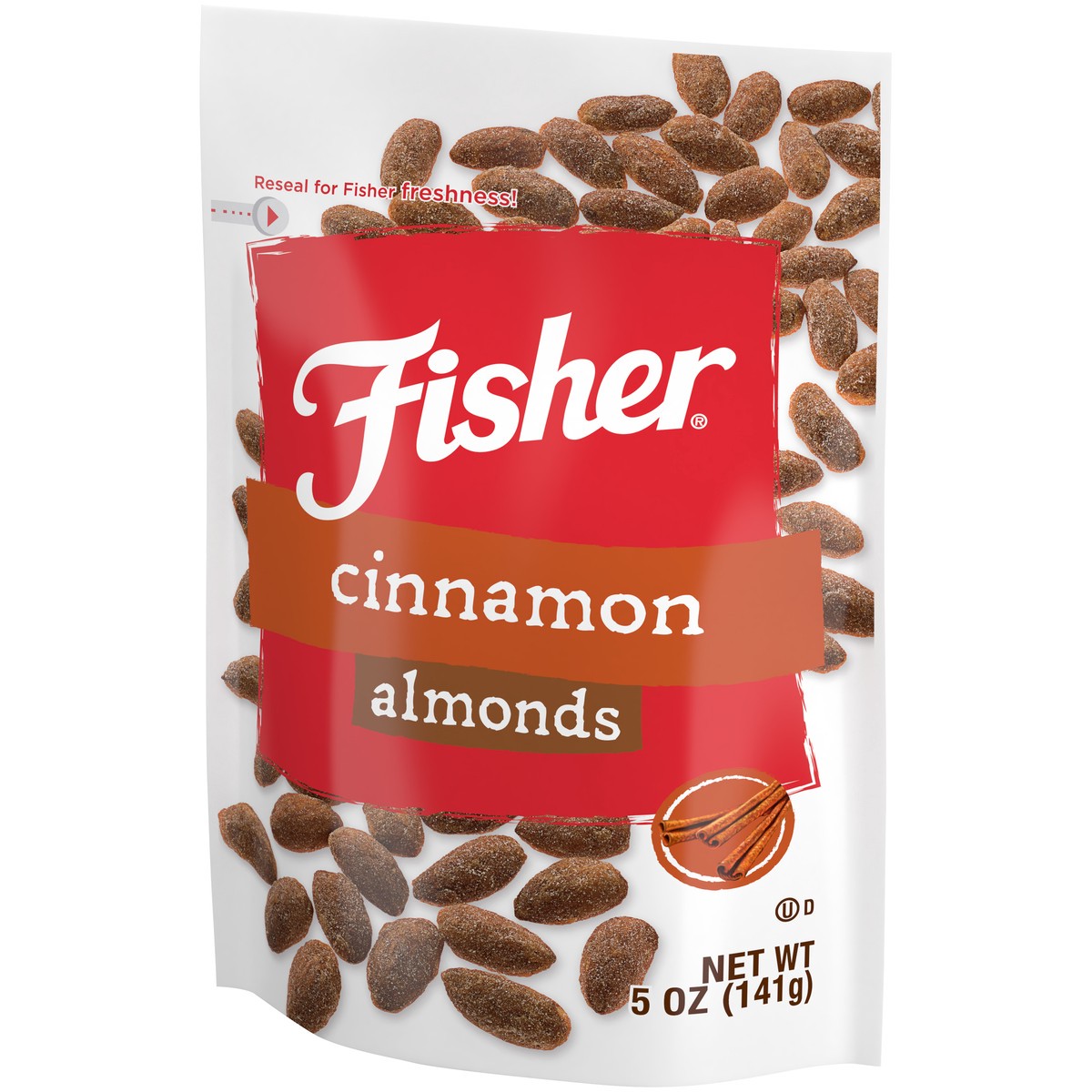 slide 4 of 14, Fisher Cinnamon Almonds 6 ct Tray, 6 ct