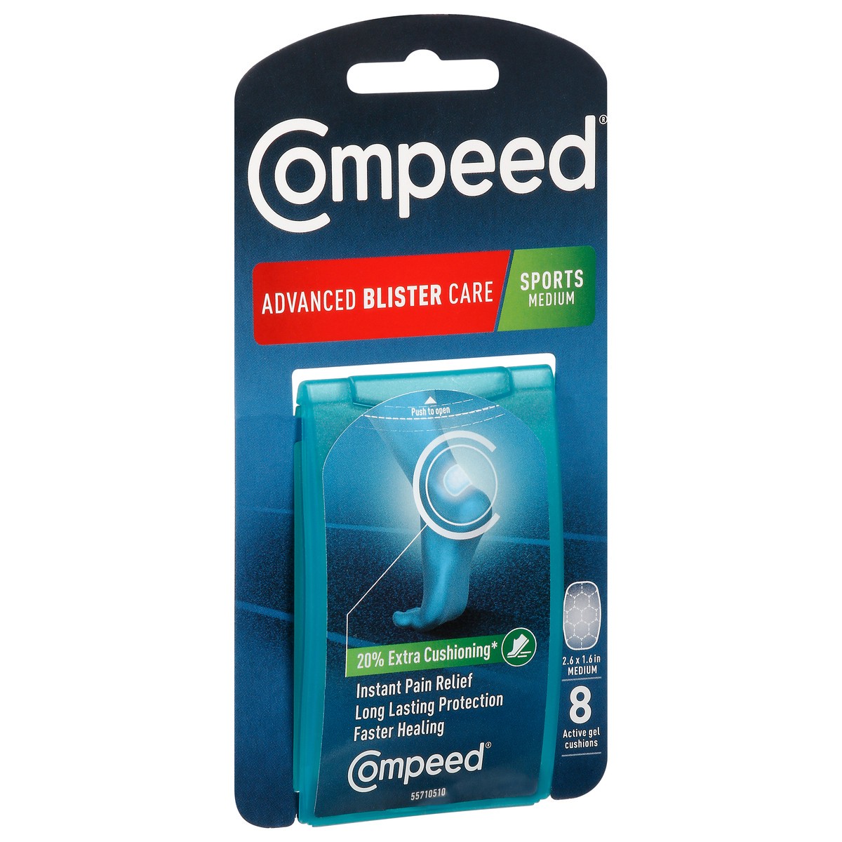 slide 4 of 12, Compeed Sports Medium Advanced Blister Care Active Gel Cushions 8 ea, 8 ct